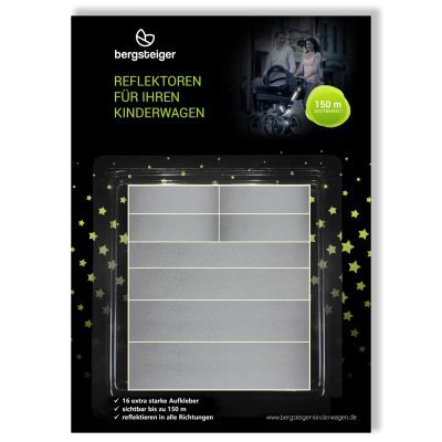 Bergsteiger Reflektoren Sticker-Set